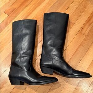 Zara Black Heeled Boots